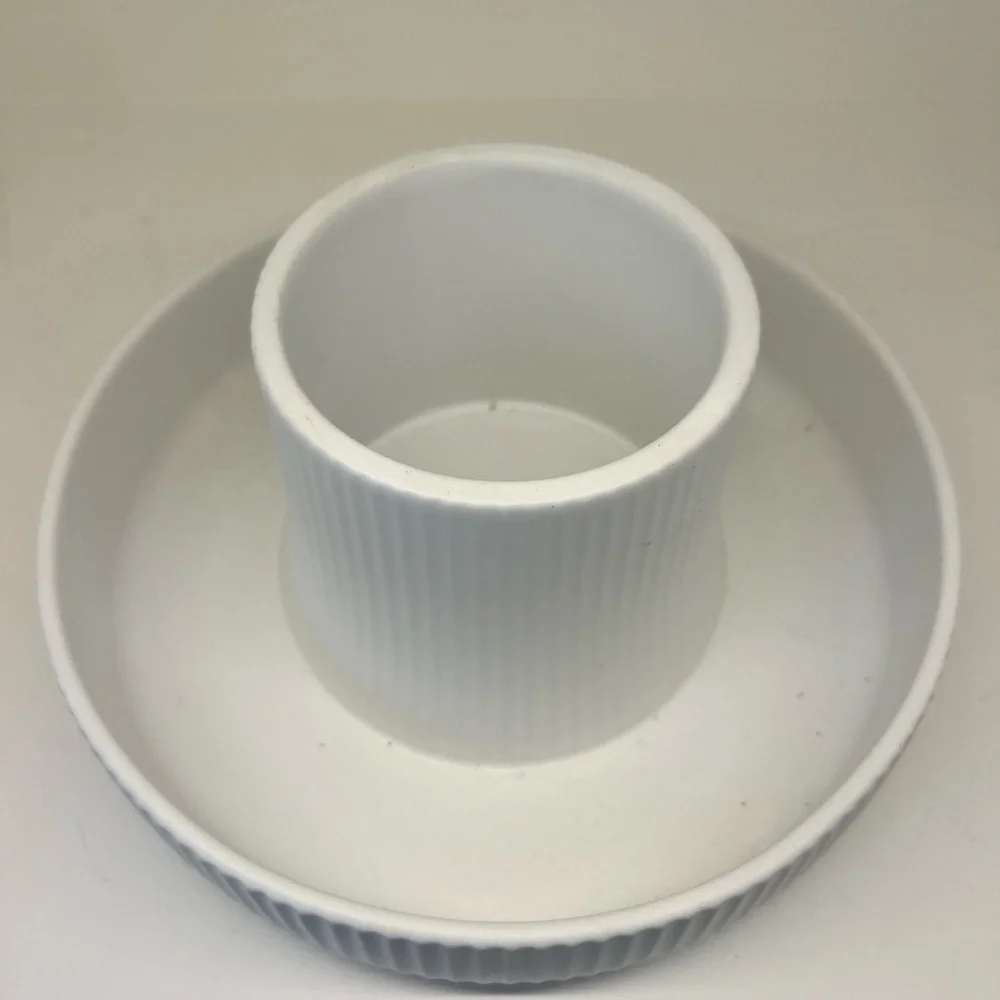 Umbra White Ceramic Organizer with Subtle Logo